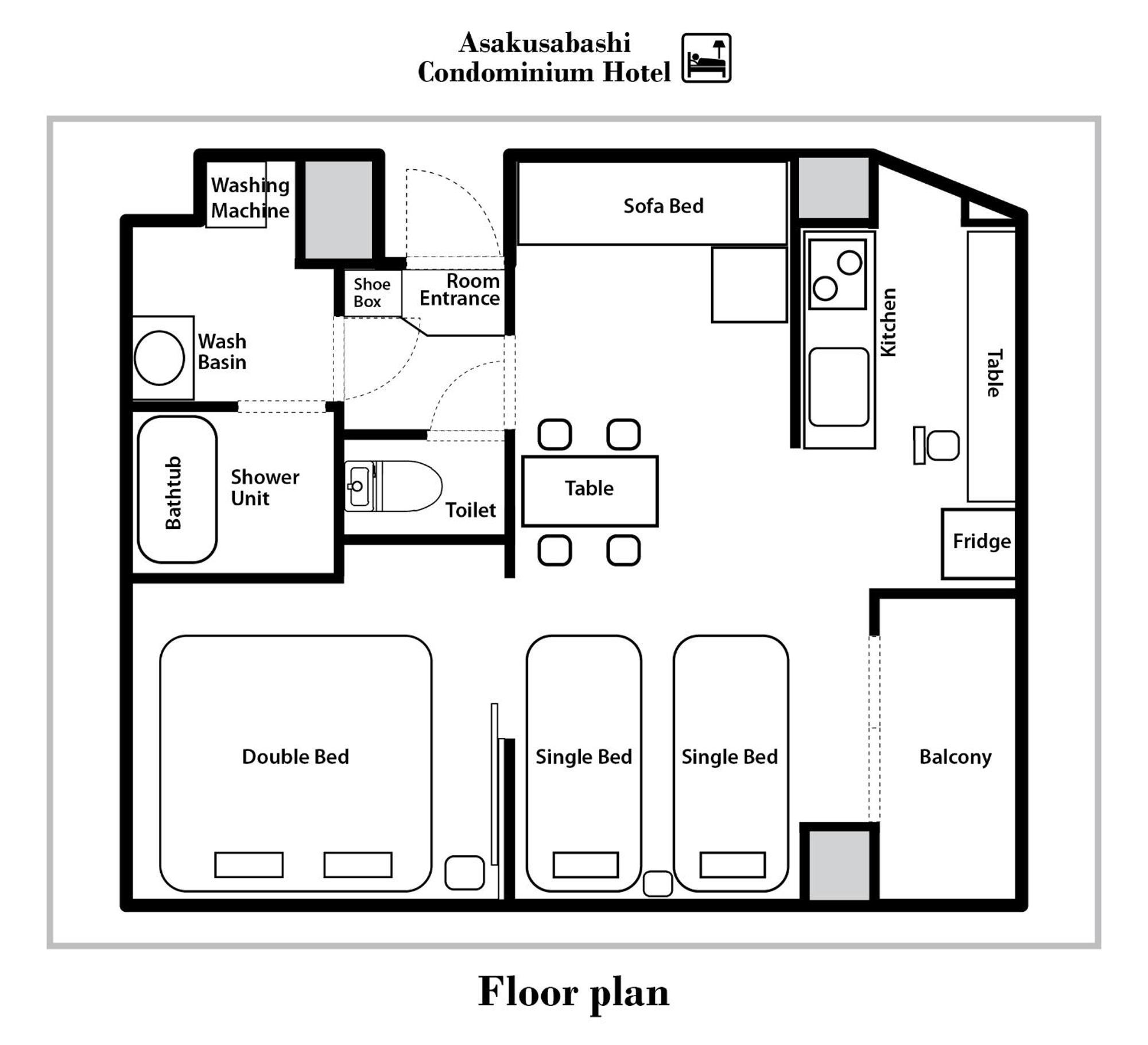 Asakusabashi Condominium Hotel Tokyo prefektur Exteriör bild